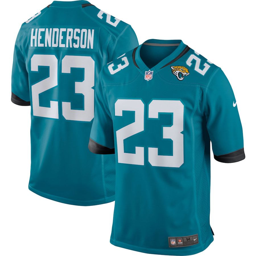 Men Jacksonville Jaguars #23 CJ Henderson Nike Green Game NFL Jersey->jacksonville jaguars->NFL Jersey
